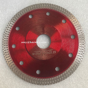 Lame de scie diamant pour coupe de carreaux de céramique, coupe de carreaux de céramique ultra-mince, turbo à jante continue pressé à chaud de 115 mm - Product Image 3