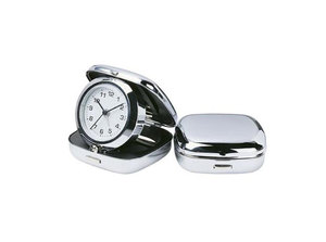 Metal Fold-able Case <strong>Travel</strong> <strong>Alarm</strong> <strong>Clock</strong>, Desktop <strong>Clock</strong> - Product Image 2