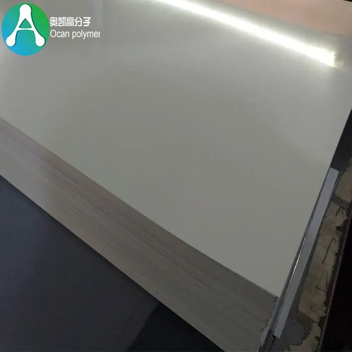 0.8mm White Matt Hard Plastic Rigid Lamination PVC Sheet Board For Furniture