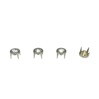 Tianguanfeng — décoration pour sac à main, chapeau métallique, différentes tailles, vêtement jean, Rivet bouton cristal à quatre griffes, strass
