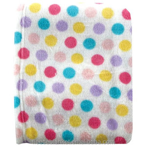100 polyester promotionnel Bleu <span class=keywords><strong>Treillis</strong></span> Impression Corail Couverture Polaire pour bébé - Product Image 3