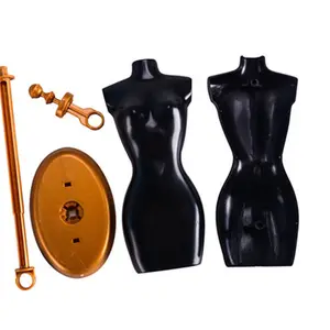 Vendita calda Unisex 250mm di alta <span class=keywords><strong>bambola</strong></span> nera manichino per Display personalizzabile formato stile giocattolo - Product Image 1