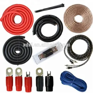2022 New Best Sale 0 Gauge Amp Kit Amplifier Install Wiring Complete 0 Ga Installation Cables 5000W Car Audio