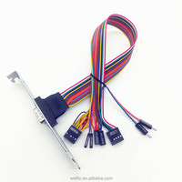 Multifonction électrique ordinateur de bureau puissance réinitialisation HDD interrupteur à bouton avec concentrateur usb et de saut de puissance de connecteur