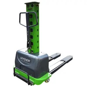 500kg Portable Self Loading S pallet truck stacker with vehicle and truck delivery