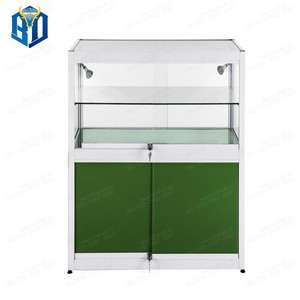 Vitrine de <span class=keywords><strong>pharmacie</strong></span> en verre - <span class=keywords><strong>Armoire</strong></span> de rangement pour médicaments avec étagère vitrée et portes en verre trempé verrouillables - Product Image 5
