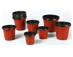 Various plastic PP nursery double color flower pot Plastic plant pots for plants planter garden