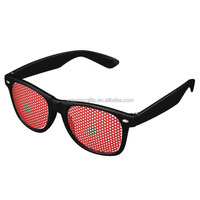 Lunettes personnalisées pour supporters de football du Maroc, lunettes avec drapeau du Maroc