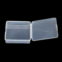 En stock, contenants de stockage carrés en plastique PP recyclables, moulés par injection, pour l'emballage de boîtiers de piles