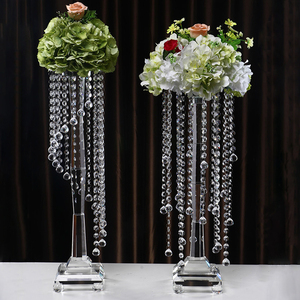 Hermoso <span class=keywords><strong>de</strong></span> pie decoración <span class=keywords><strong>de</strong></span> <span class=keywords><strong>la</strong></span> boda alto <span class=keywords><strong>candelabro</strong></span> <span class=keywords><strong>de</strong></span> cristal - Product Image 3