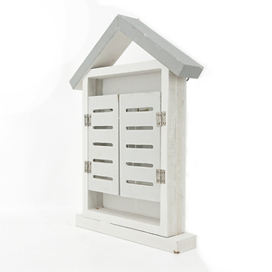 Boîte à clés décorative en bois Littel House, à poser ou à fixer au mur, avec gravure d'animaux - Product Image 4