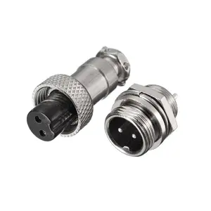 GX12 2 Pin Male & Female 12mm Wire Panel Connector Aviation Plug L88 GX12 Circular Connector Socket Plug