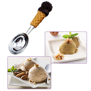 Herramientas para <span class=keywords><strong>Helados</strong></span> con Forma Personalizable, Cuchara para <span class=keywords><strong>Helados</strong></span> de Aleación de Zinc con Mango de Resina, Cuchara para <span class=keywords><strong>Helados</strong></span> de Alta Calidad - Product Image 5
