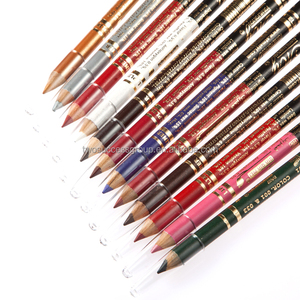 Ensemble de crayons Eyeliner imperméables à double tête avec manche en rondin 12 pièces avec taille-crayon - Product Image 3