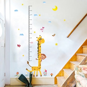Etiqueta engomada barata de la <span class=keywords><strong>pared</strong></span> etiqueta engomada del papel pintado Animal de la altura para los niños - Product Image 3