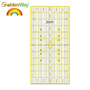 Creative DIY Acrylic Transparent 3mm Thick Centimeter or <b>Inch</b> Patchwork Quilt <b>Ruler</b> with Custom Logo Option - Product Image 6