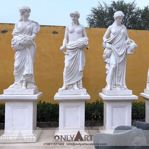 Statua dei gazebo della colonna di <span class=keywords><strong>marmo</strong></span> romano della donna decorativa all'aperto da vendere - Product Image 5