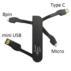 Organizador De Cables Carrete 4 Cable USB Adaptador De Viaje Todo En Uno Cable De Viaje Universal De Carga - Product Image 2