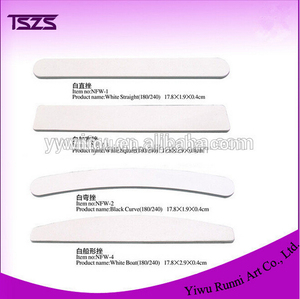 TSZS Beauty Nail Nhà Cung Cấp Mẫu Miễn Phí Nail Tập Tin BOOMERANG Thiết Kế Trắng Cong Nail Tập Tin - Product Image 3