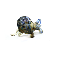 Statue d'éléphant en cristal, fabrication de bijoux artisanaux, en verre