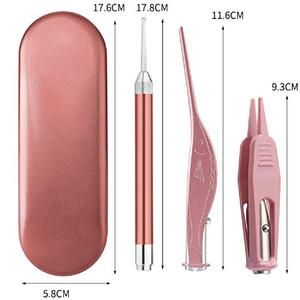 3-Piece Ear <strong>Wax</strong> <strong>Removal</strong> Tool <strong>Kit</strong> With LED Flashlight Includes Ear Cleaner Earwax <strong>Remover</strong> Tweezer Set and Nose Cleaning Tools - Product Image 4
