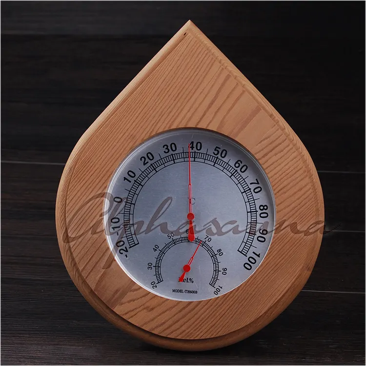 Water Drop Sauna Ceder Thermometer En Hygrometer Droog Traditionele Sauna/Infrarood Sauna