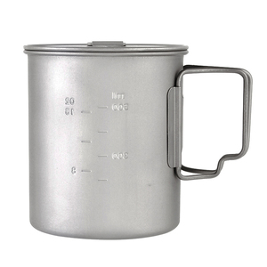 Cốc nước Titan 750ml có tay cầm gấp lại Bộ đồ ăn đo lường siêu nhẹ Cắm Trại Trong Túi cốc ngoài trời cổ điển Phụ Kiện Cắm trại phong cách Mỹ - Product Image 5