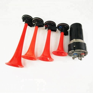 Super Fort 4 Trompette <span class=keywords><strong>Musique</strong></span> Compresseur de Klaxon D'air de Kit pour Voiture Camions Camions et Bateaux, joue <span class=keywords><strong>Tequila</strong></span> - Product Image 2