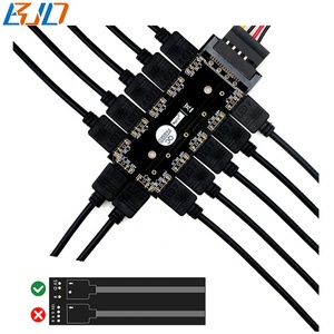 12 Way <span class=keywords><strong>Rgb</strong></span> Argb <span class=keywords><strong>Fan</strong></span> Hub 5V 3pin Led <span class=keywords><strong>Controller</strong></span> Met Pmma Case En Magnetische Impasse - Product Image 2