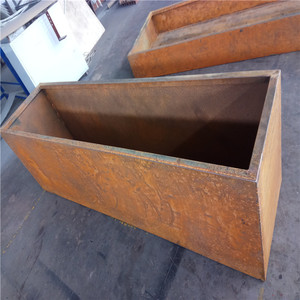 Al aire libre de jardín de acero Corten de plantadores <span class=keywords><strong>Rectangular</strong></span> de caja - Product Image 2