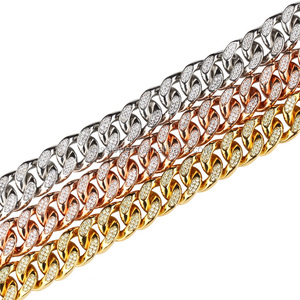 Dernière iced out dubai nouvelle conception de <span class=keywords><strong>la</strong></span> chaîne d'or pour les hommes 20 grammes or collier conceptions - Product Image 2