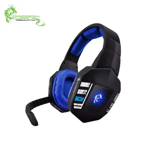 Advance sound quality optical fiber wireless multi function gaming headset