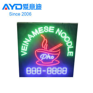 Pantalla LED de neón para interiores, pantalla LED intermitente para <span class=keywords><strong>Buffet</strong></span>, tienda de alimentos y comida, proveedor de fábrica - Product Image 3