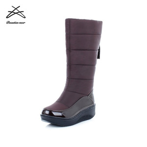 2018 nuovo design stivali da neve impermeabili scarpe da <span class=keywords><strong>donna</strong></span> caldi stivali invernali alla caviglia - Product Image 4