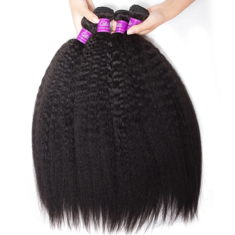 Cheap Price Kinky Straight Virgin Brazilian Human Hair Weave Bundles Cuticle Aligned Virgin Brazilian Hair