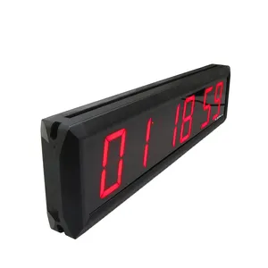 Недорогие светодиодные настенные часы с цифровым световым обратным отсчетом 2,3 дюйма для домашнего использования