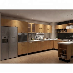 Simple conception MDF garde-manger armoires mélamine armoires de cuisine mise en page - Product Image 5