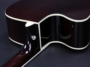 <span class=keywords><strong>Guitarra</strong></span> Electroacústica de Tamaño Completo con Cutaway, para Principiantes, con Ecualizador de 4 Bandas, Color Natural - Product Image 4