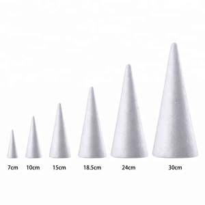 Cône en mousse de polystyrène pour enfants, 30cm, cadeaux importés chinois, bricolage - Product Image 2