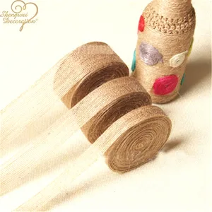 Wholesale DIY natural jute fish thread braided ribbon