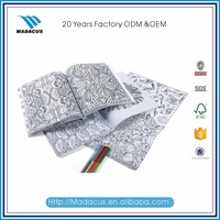 Vente en gros Impression Livres de coloriage personnalisés à couverture souple bon marché pour adultes