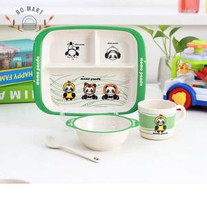 De fibra de bambú niños platos divididos - Product Image 3
