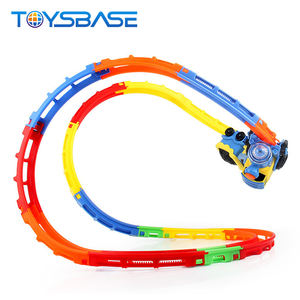 Produits phares 2020 Jouets pour enfants <span class=keywords><strong>Voiture</strong></span> de course sur piste acrobatique en plastique - Product Image 5