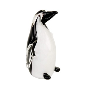 Arte di alta qualità di vetro pinguino statuette vendita calda decorazione per la casa sculture di animali - Product Image 2
