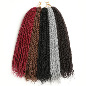 Accessoires synthétiques de crochet de boucles grossières <span class=keywords><strong>pour</strong></span> l'extension de cheveux de tressage d'ombre <span class=keywords><strong>pour</strong></span> les femmes noires teintes avec de la fibre de protéine - Product Image 2