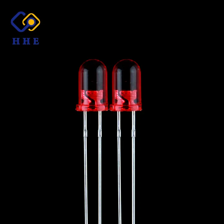 높은 밝은 스루 홀 T1-3/4 방사형 LED 확산 라운드 625nm 5mm 빨간색 led 스코어 보드 디스플레이