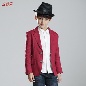Abbigliamento per bambini bambini formali vestito di lino giacca sportiva dei ragazzi giacca per l'autunno inverno o tutto l'anno - Product Image 6