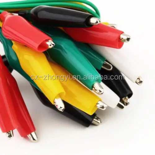Double-ended Test Leads Copper Material 5 Colors Power Cord Double End Alligator Wire