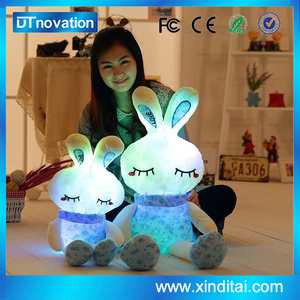 Großhandel led blinkt plüsch blaue kaninchen spielzeug - Product Image 1