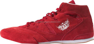 Chaussures de boxe Lo-Top en cuir fendu pour le sport - Product Image 1